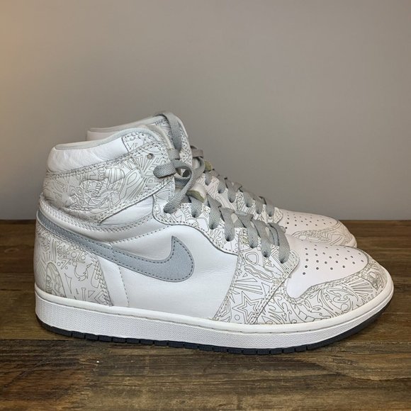 Air Jordan 1 Retro High OG Laser White Reflective Silver (705289-100) Size 10.5 main image 7
